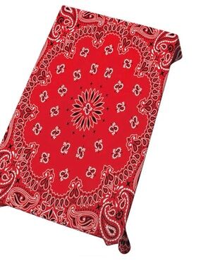 Classic Red Paisley Bandana tableclover 60 x 84